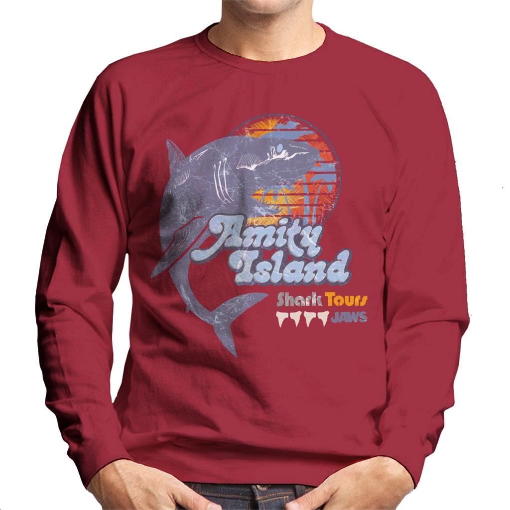 Jaws Amity Island Shark Tours Logo Men's Sweatshirt-ALL + EVERY