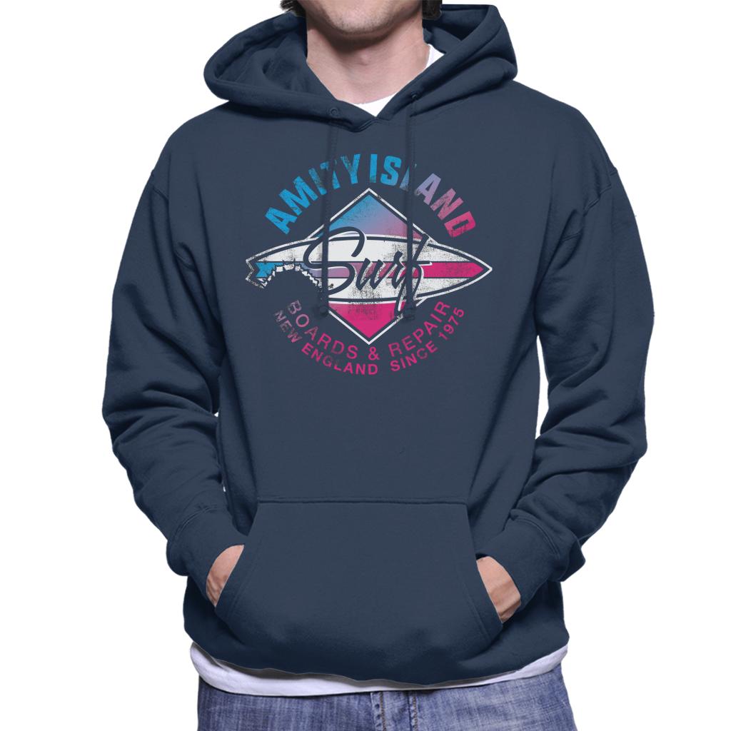 Jaws Amity Island Surf Boards And Repair Men's Hooded Sweatshirt-ALL + EVERY