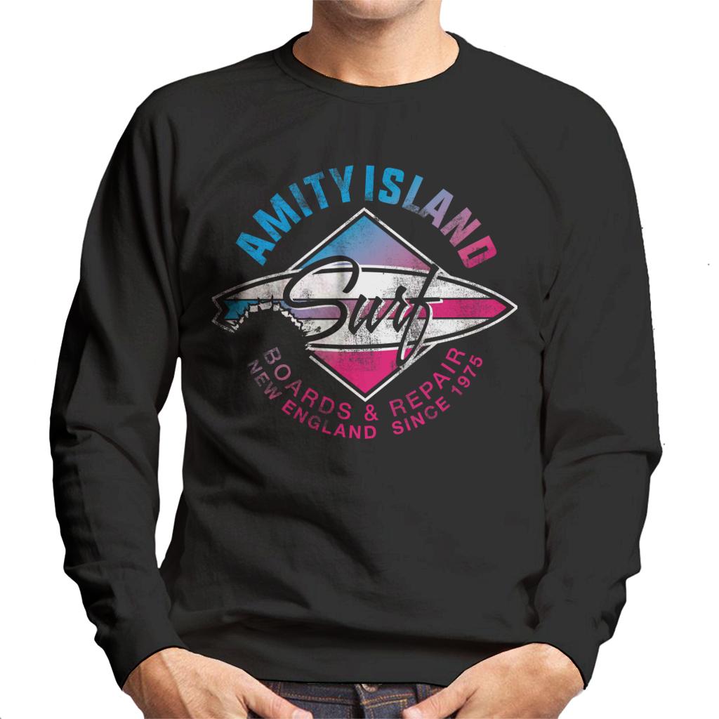 Jaws Amity Island Surf Boards And Repair Men's Sweatshirt-ALL + EVERY