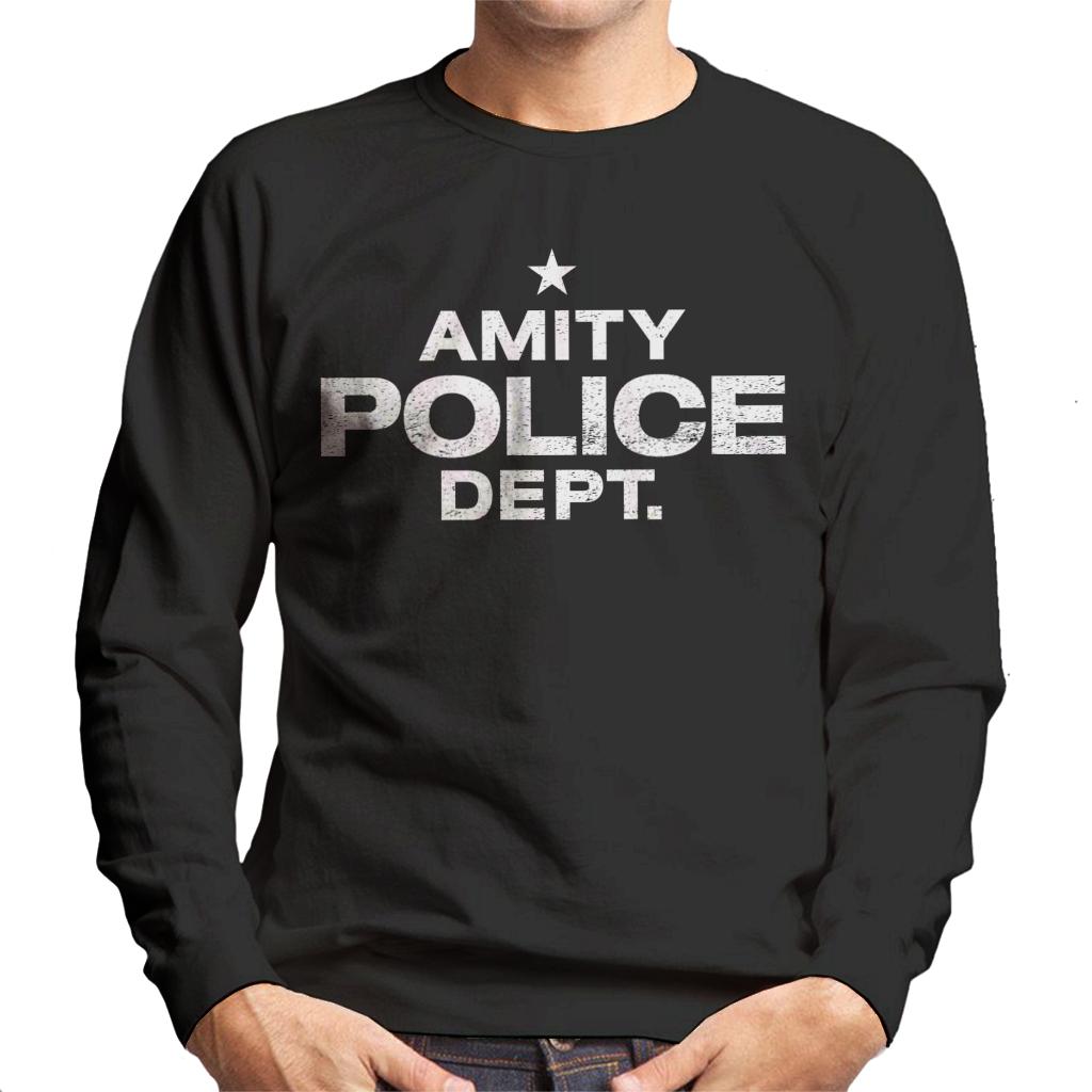 Jaws Amity Police Dept Men's Sweatshirt-ALL + EVERY