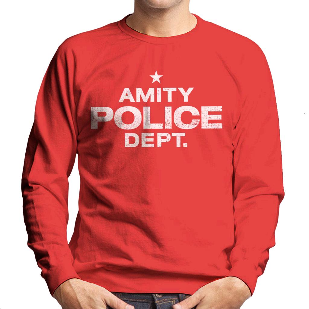 Jaws Amity Police Dept Men's Sweatshirt-ALL + EVERY