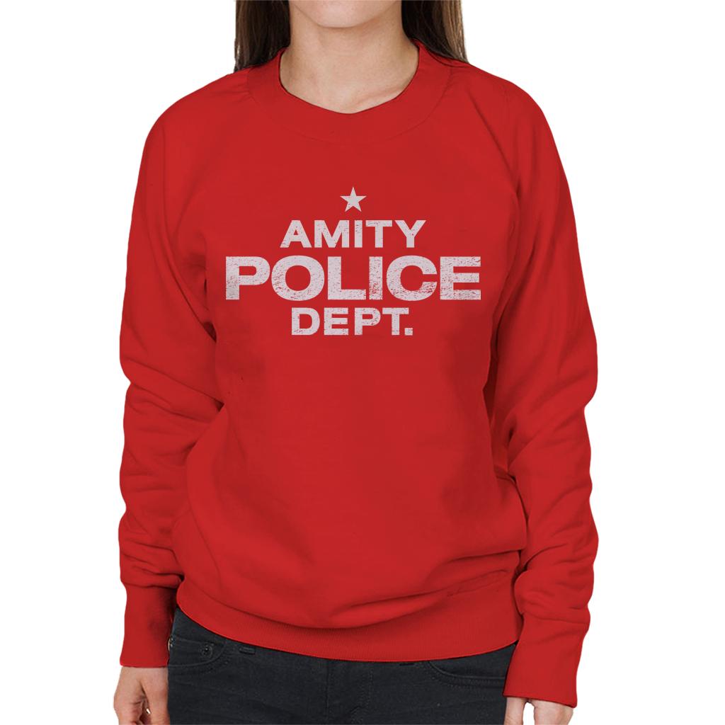 Jaws Amity Police Dept Women's Sweatshirt-ALL + EVERY