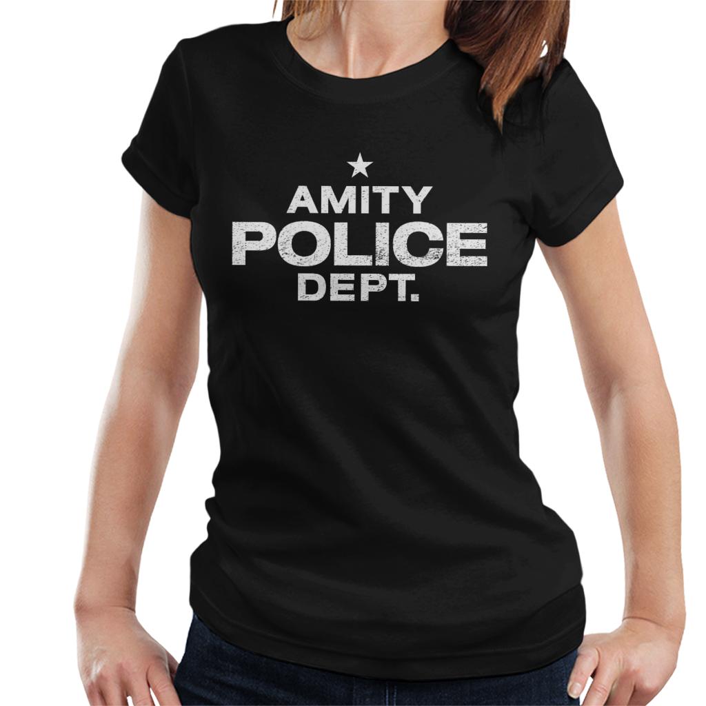 Jaws Amity Police Dept Women's T-Shirt-ALL + EVERY