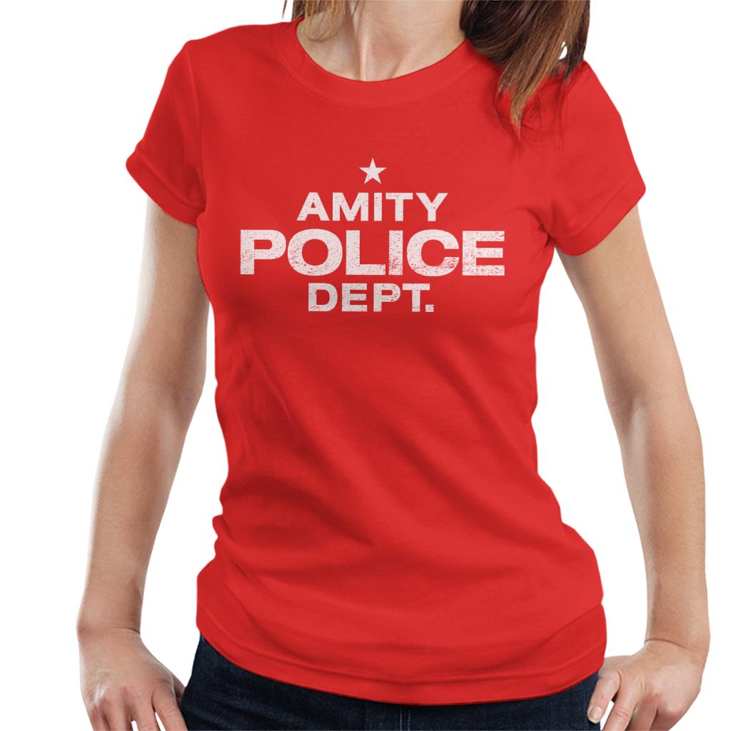 Jaws Amity Police Dept Women's T-Shirt-ALL + EVERY