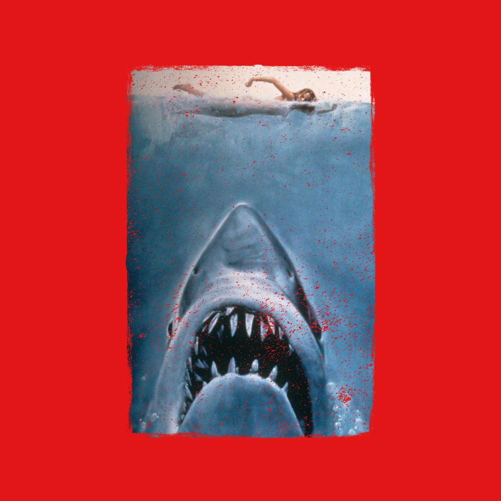 Jaws Classic Poster Stalking Prey Men's T-Shirt-ALL + EVERY