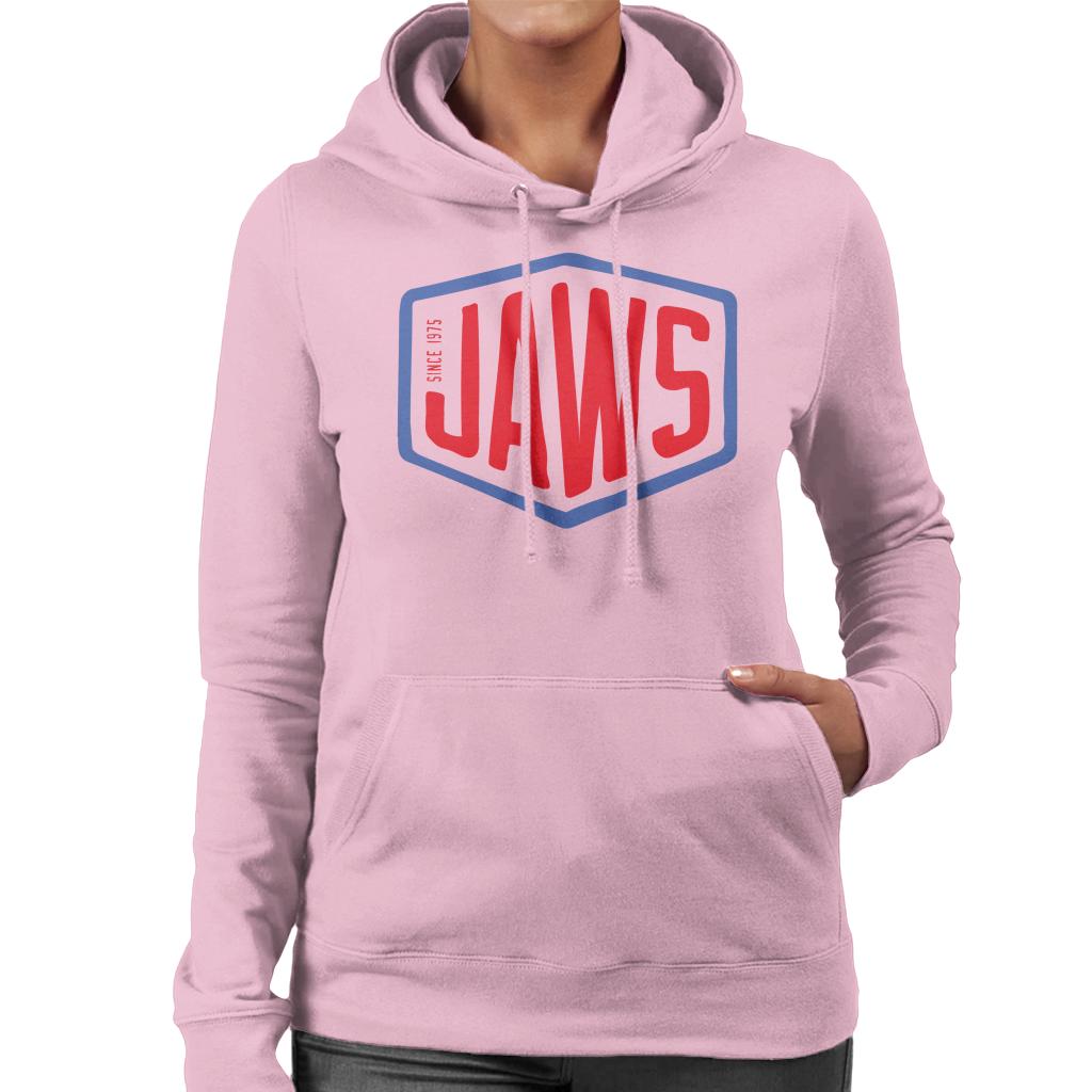 Jaws Since 1975 Red Text Women's Hooded Sweatshirt-ALL + EVERY