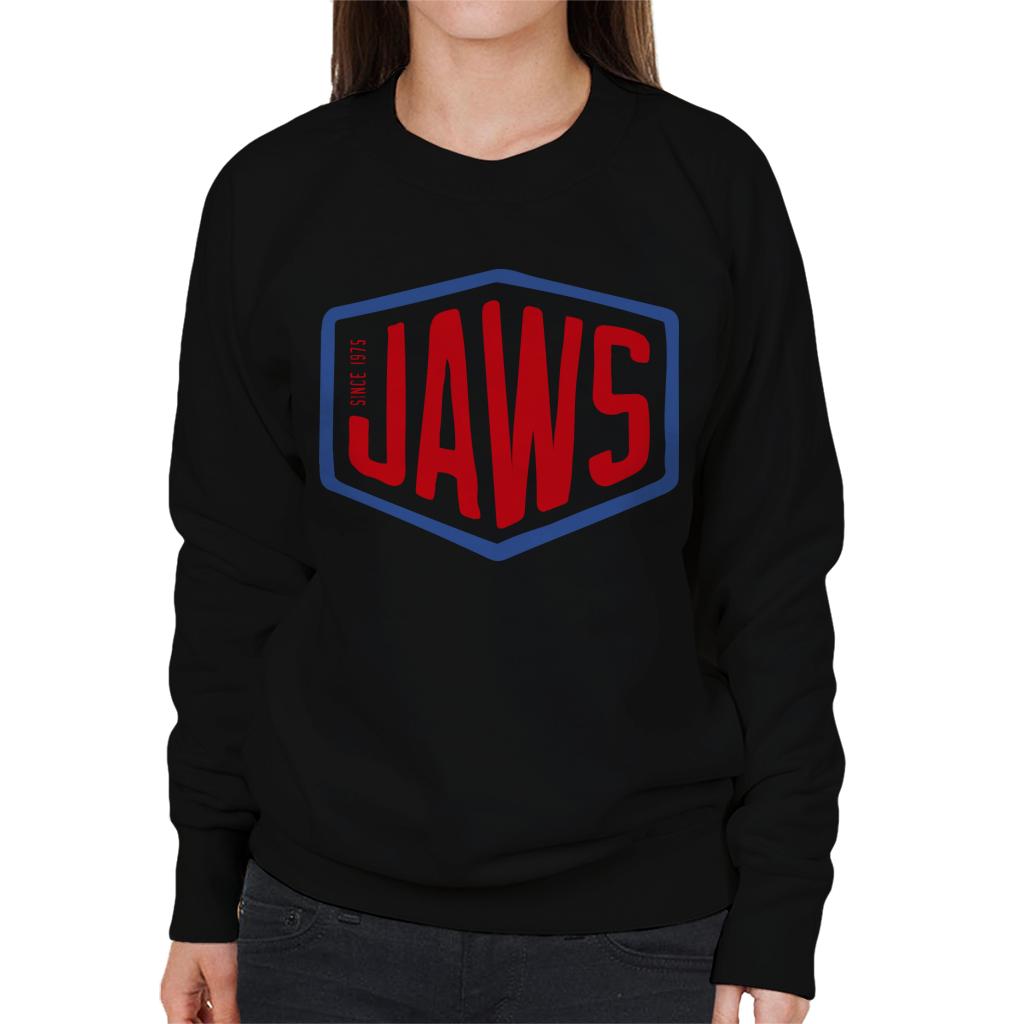 Jaws Since 1975 Red Text Women's Sweatshirt-ALL + EVERY