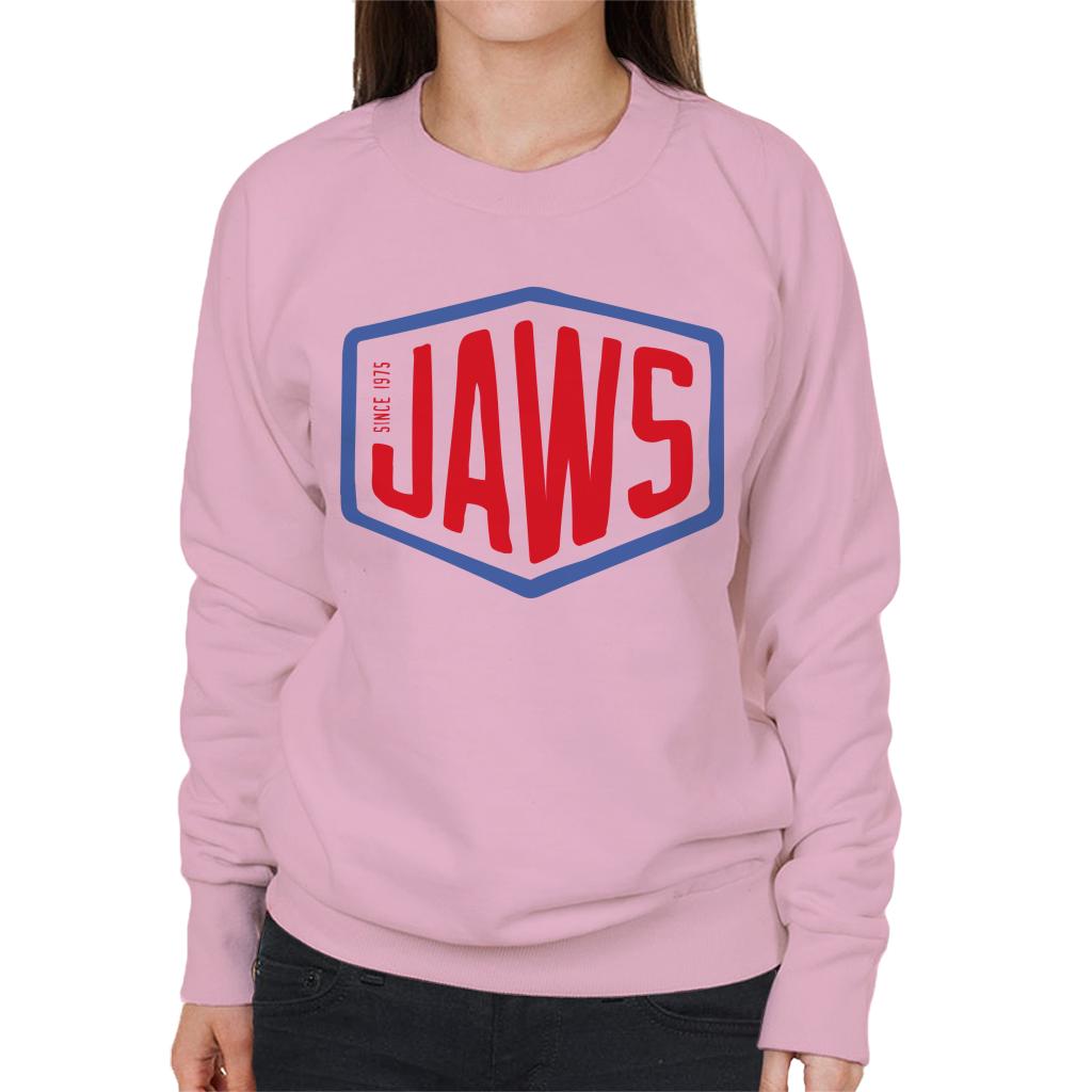 Jaws Since 1975 Red Text Women's Sweatshirt-ALL + EVERY