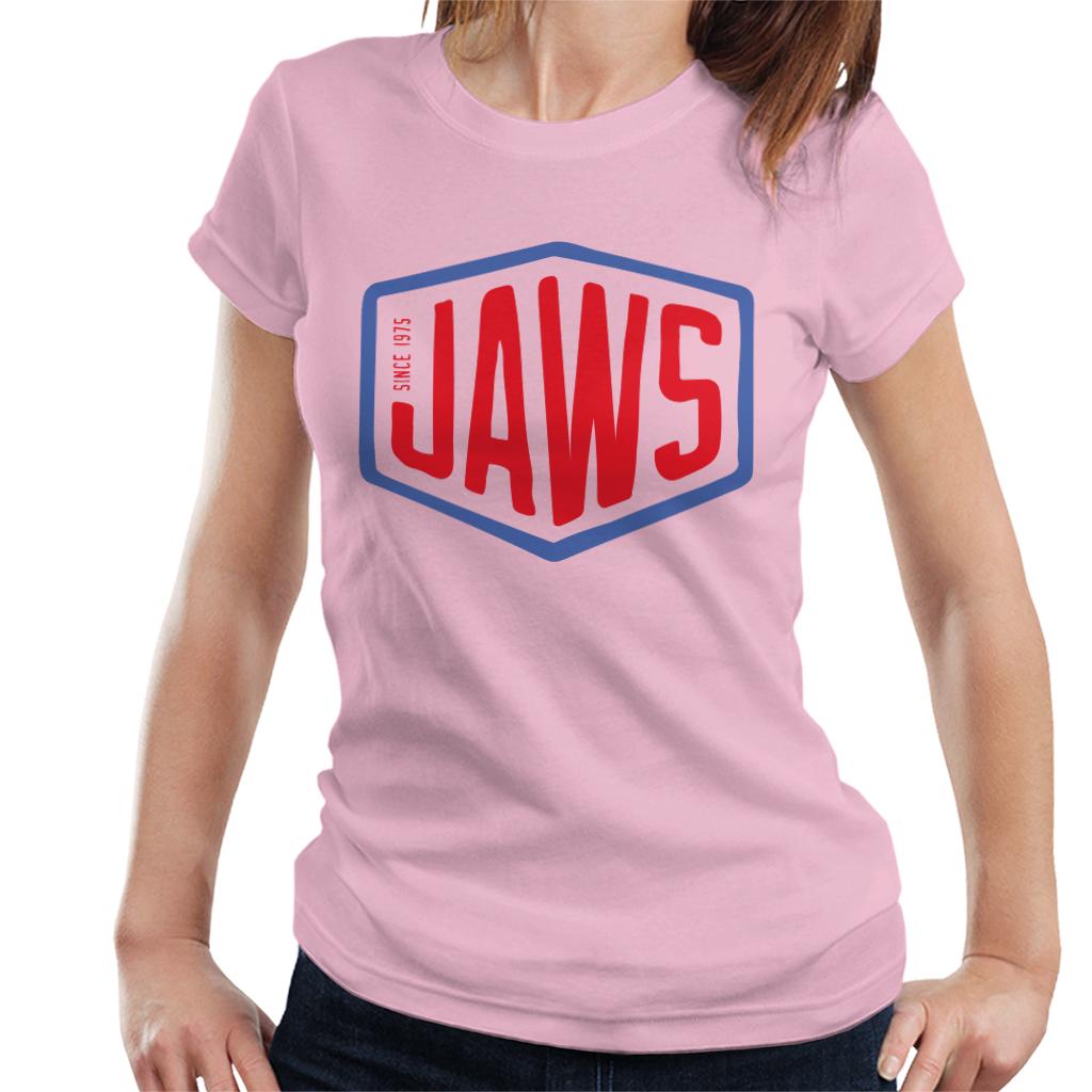 Jaws Since 1975 Red Text Women's T-Shirt-ALL + EVERY