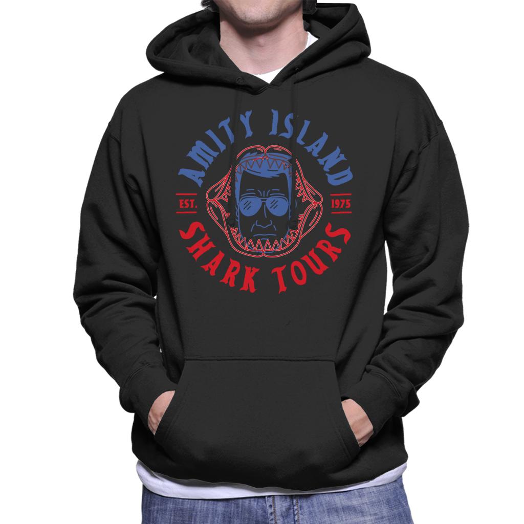 Jaws Amity Island Shark Tours Est 1975 Men's Hooded Sweatshirt-ALL + EVERY