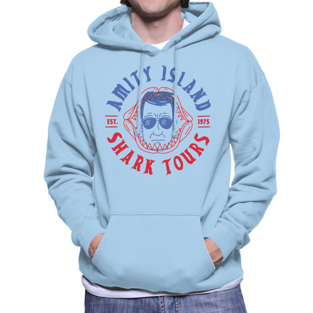 Jaws Amity Island Shark Tours Est 1975 Men's Hooded Sweatshirt-ALL + EVERY