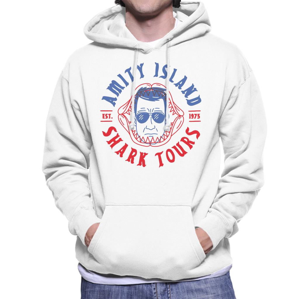 Jaws Amity Island Shark Tours Est 1975 Men's Hooded Sweatshirt-ALL + EVERY