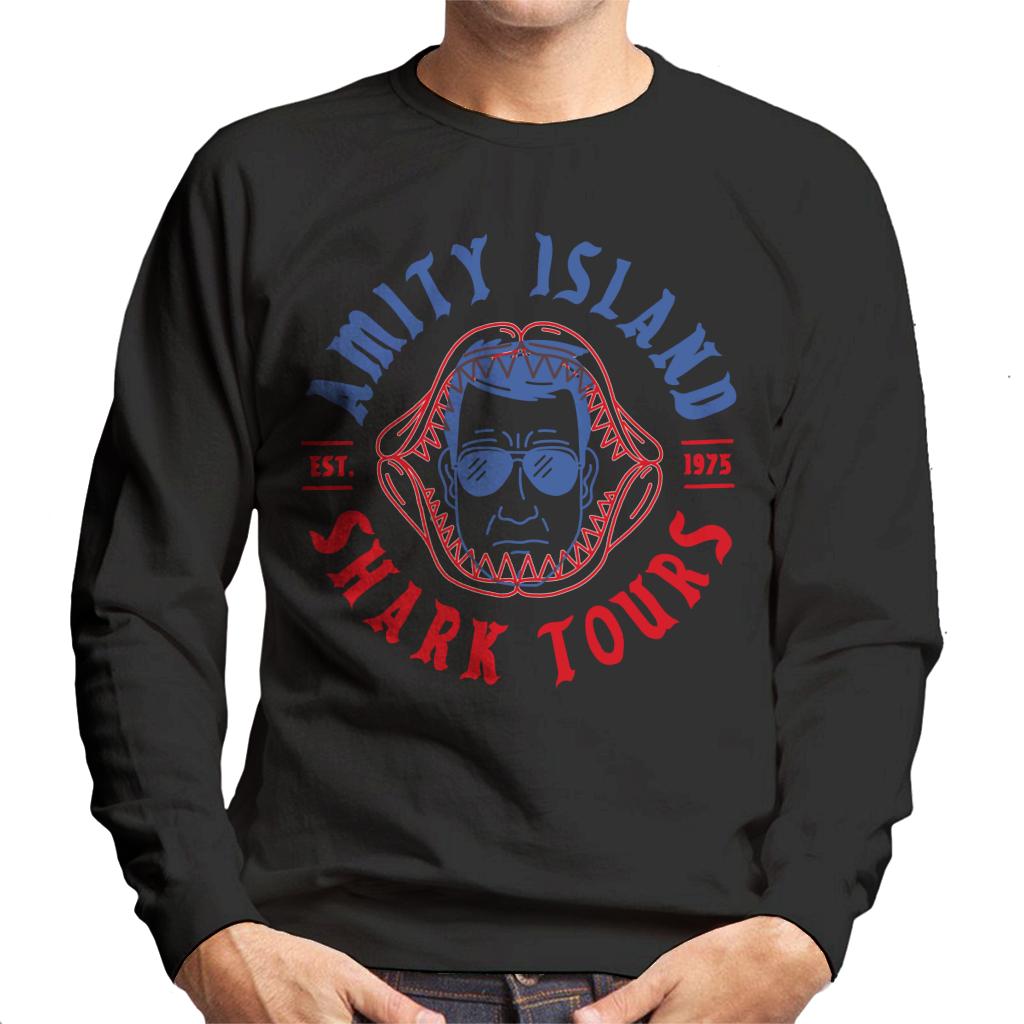 Jaws Amity Island Shark Tours Est 1975 Men's Sweatshirt-ALL + EVERY