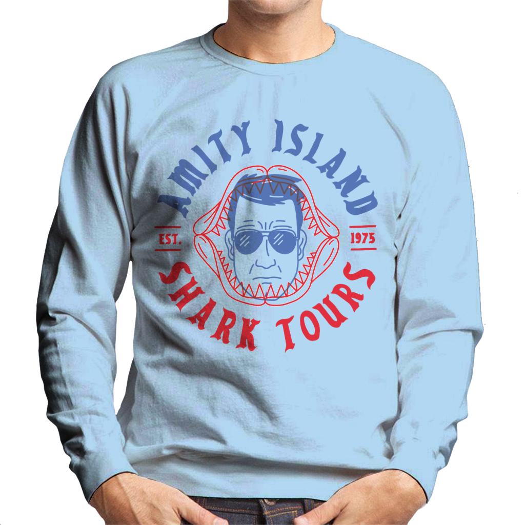 Jaws Amity Island Shark Tours Est 1975 Men's Sweatshirt-ALL + EVERY