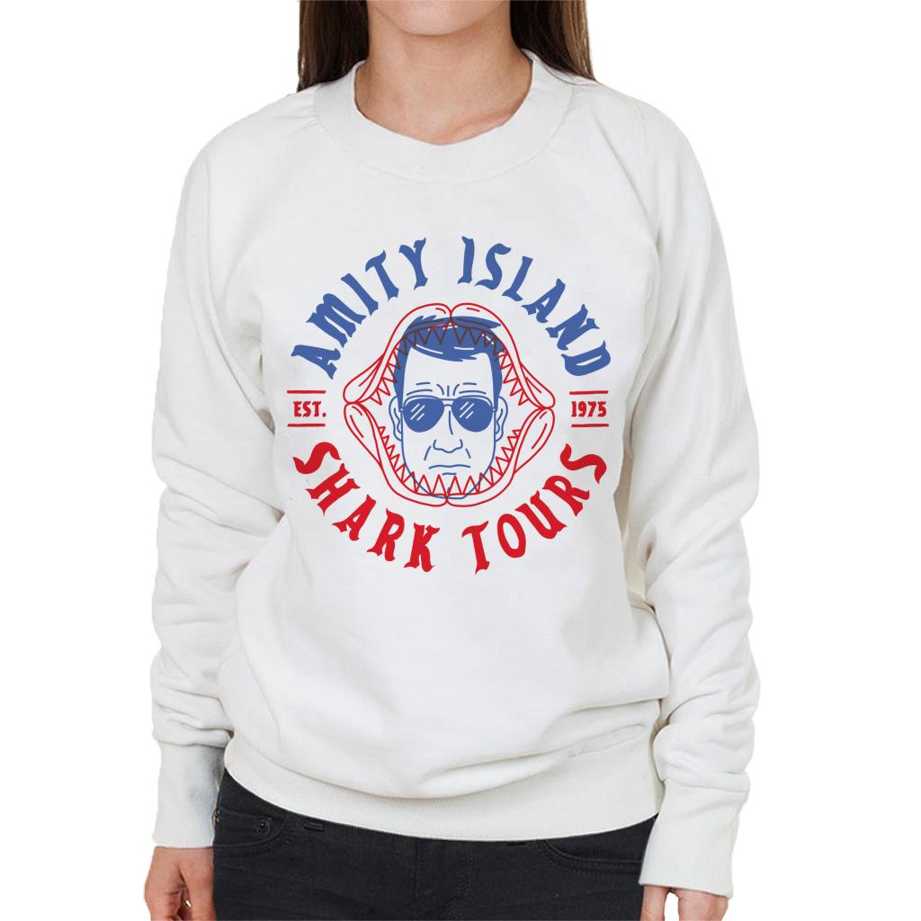 Jaws Amity Island Shark Tours Est 1975 Women's Sweatshirt-ALL + EVERY