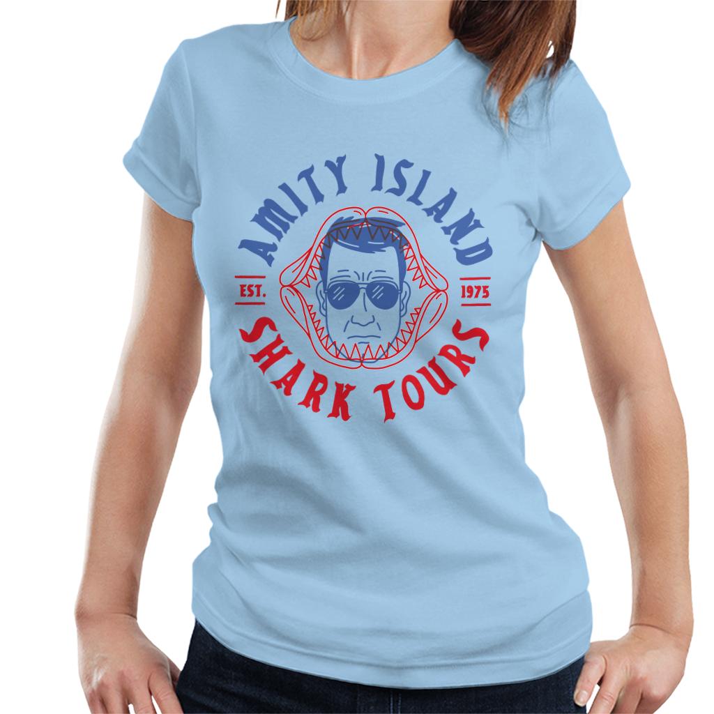 Jaws Amity Island Shark Tours Est 1975 Women's T-Shirt-ALL + EVERY