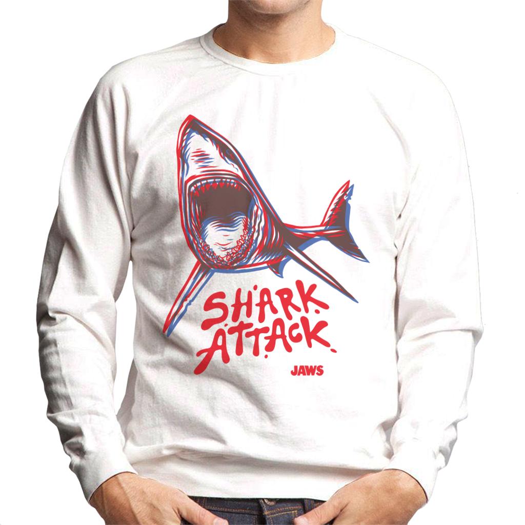 Jaws Neon Shark Attack Men's Sweatshirt-ALL + EVERY