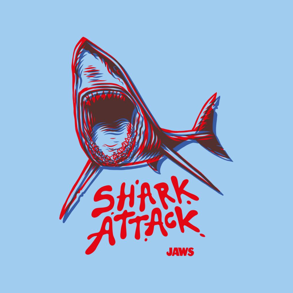 Jaws Neon Shark Attack Men's T-Shirt-ALL + EVERY