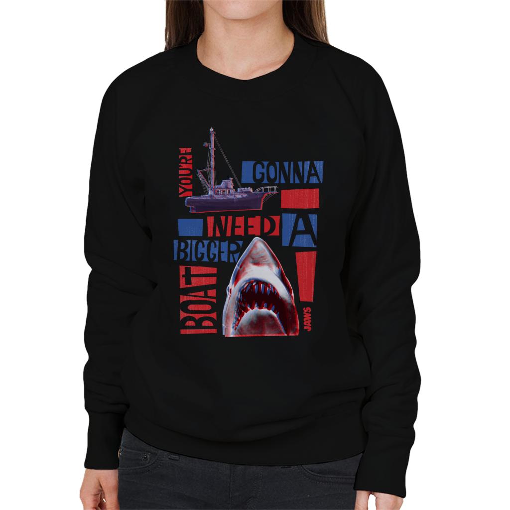 Jaws You Are Gonna Need A Bigger Boat Montage Women's Sweatshirt-ALL + EVERY