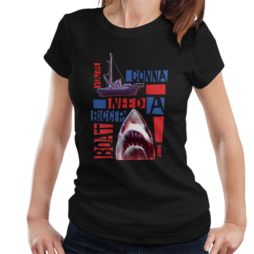 Jaws You Are Gonna Need A Bigger Boat Montage Women's T-Shirt-ALL + EVERY