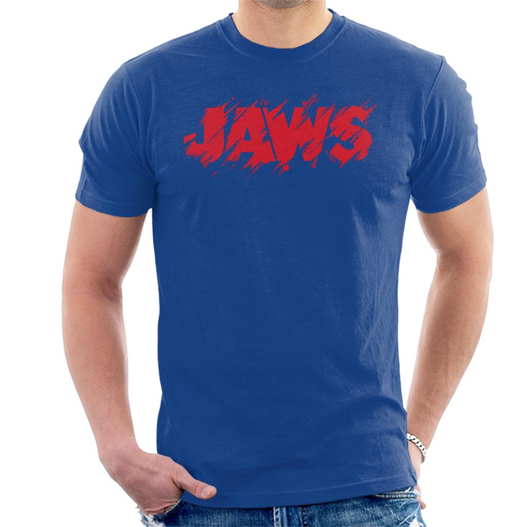 Jaws Vintage Bitten Logo Men's T-Shirt-ALL + EVERY