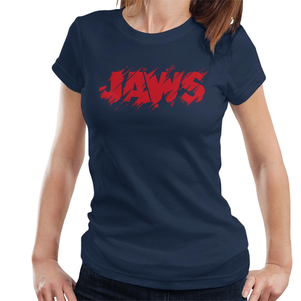 Jaws Vintage Bitten Logo Women's T-Shirt-ALL + EVERY