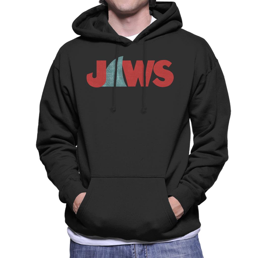 Jaws Shark Fin Logo Men's Hooded Sweatshirt-ALL + EVERY