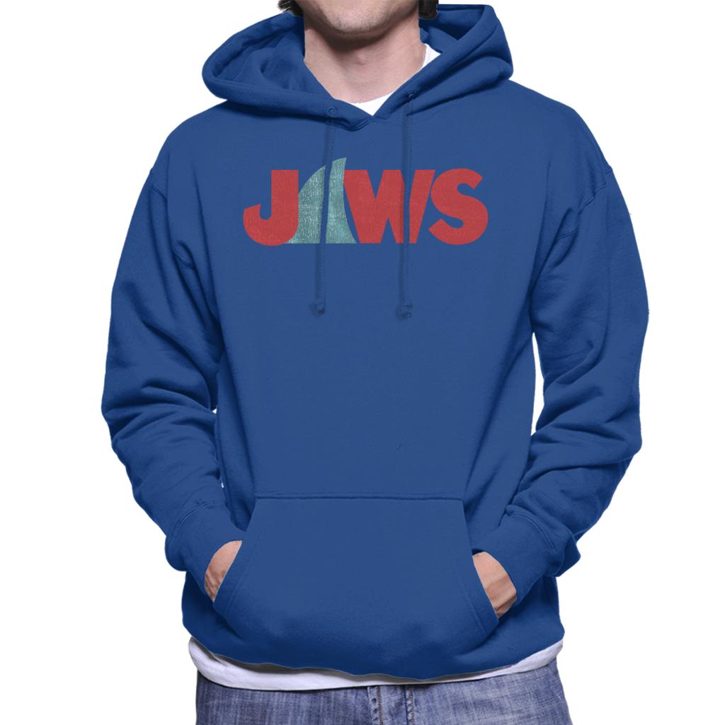 Jaws Shark Fin Logo Men's Hooded Sweatshirt-ALL + EVERY