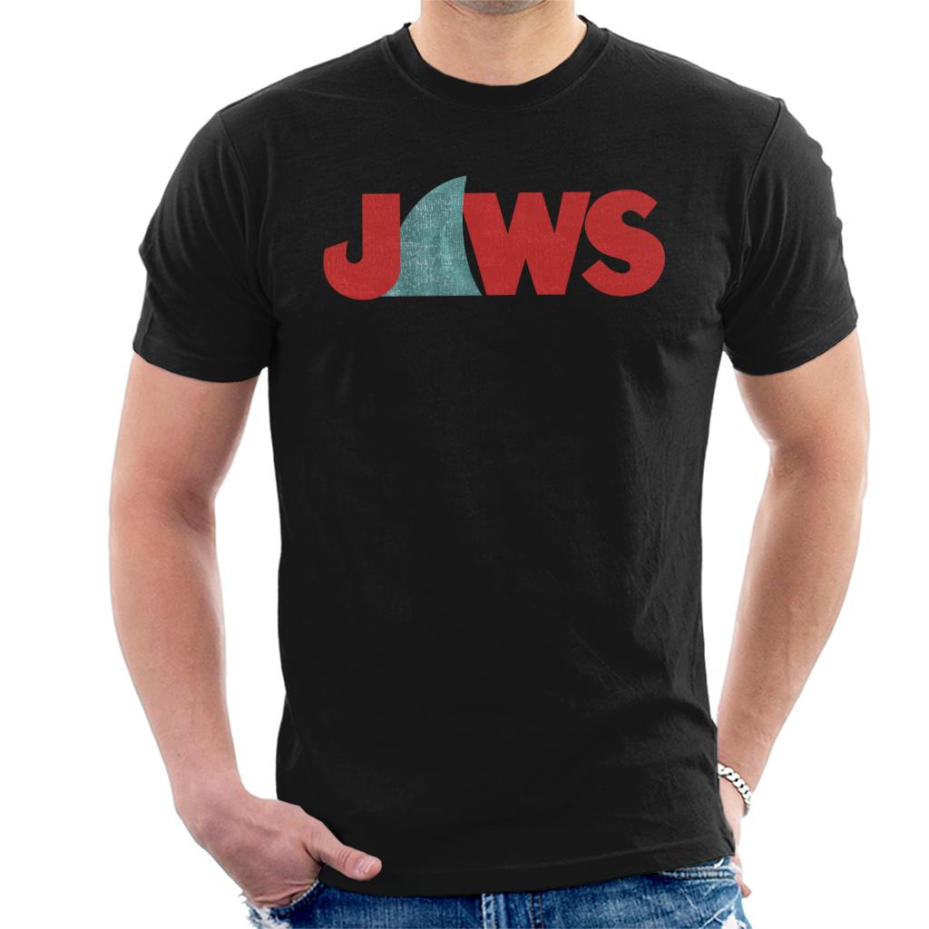 Jaws Shark Fin Logo Men's T-Shirt-ALL + EVERY