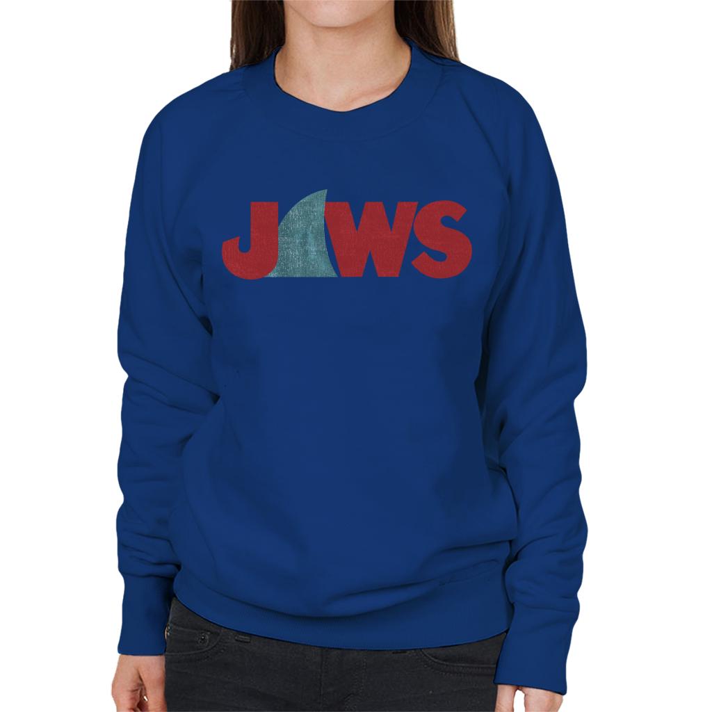 Jaws Shark Fin Logo Women's Sweatshirt-ALL + EVERY