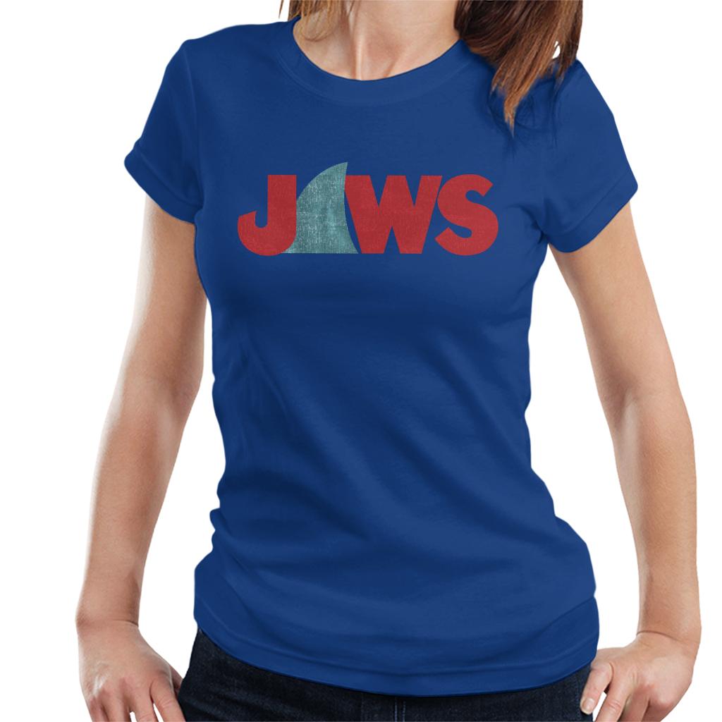 Jaws Shark Fin Logo Women's T-Shirt-ALL + EVERY