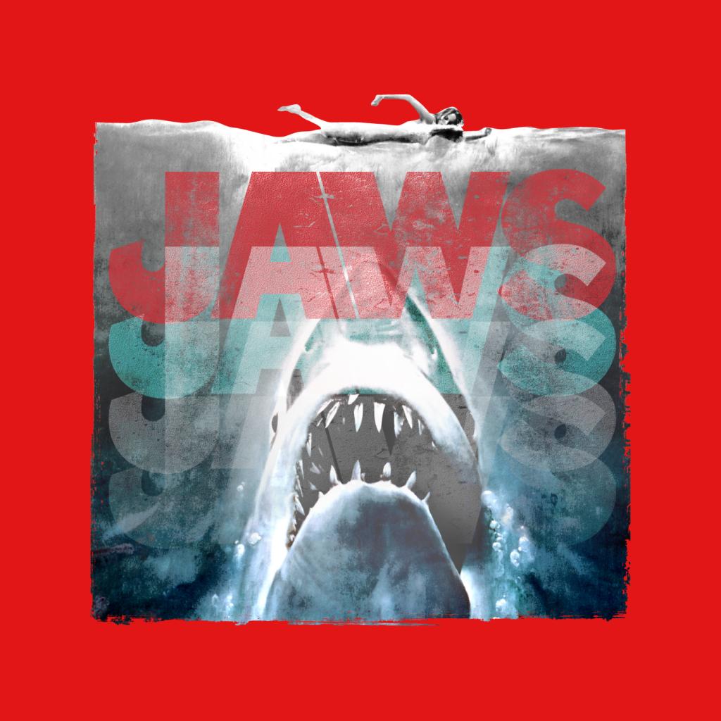 Jaws Layered Text Logo Women's Sweatshirt-ALL + EVERY