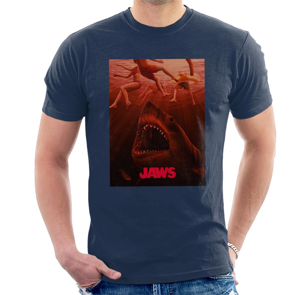 Jaws Under The Water Men's T-Shirt-ALL + EVERY