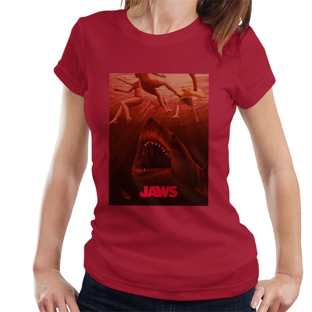 Jaws Under The Water Women's T-Shirt-ALL + EVERY