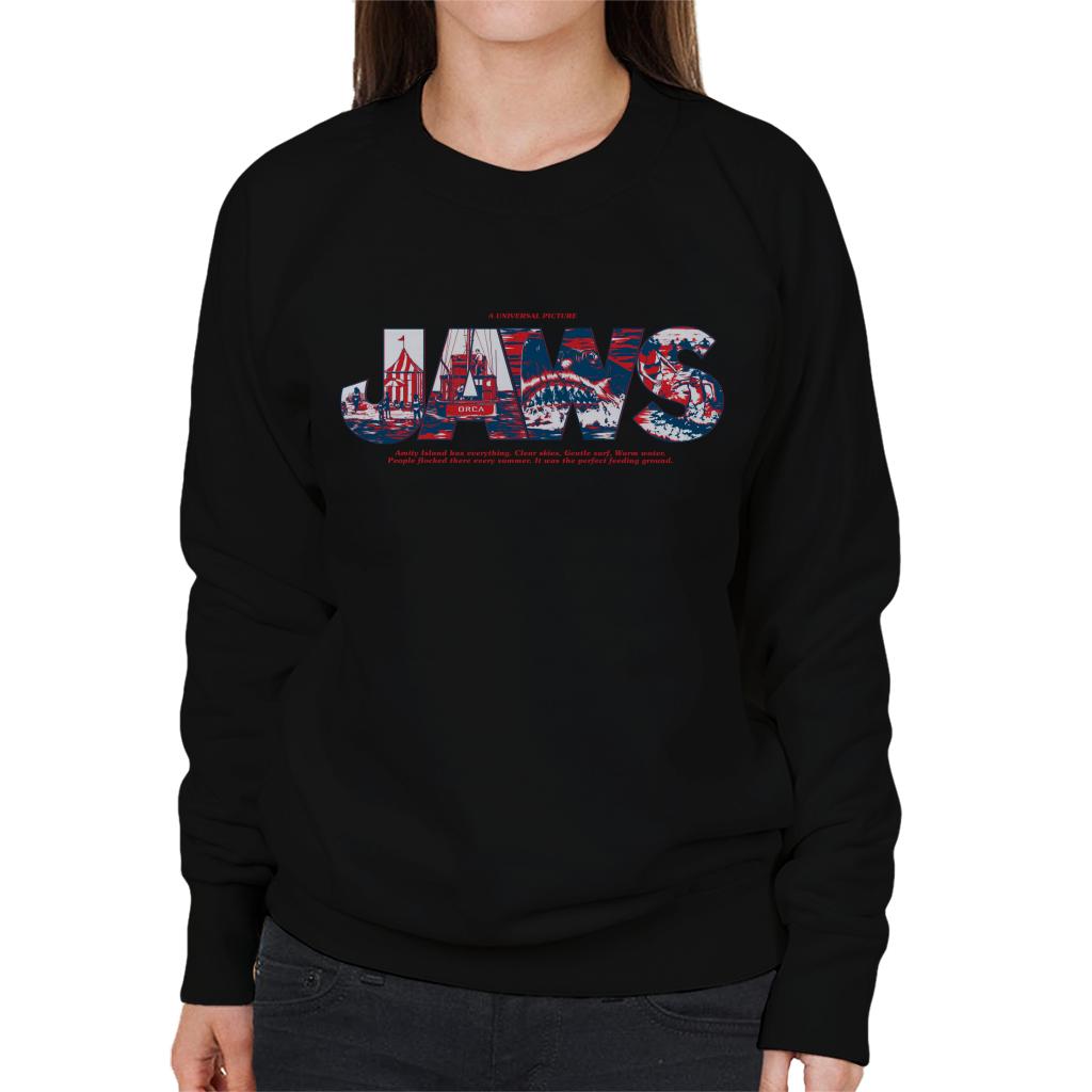 Jaws Amity Island Has Everything Women's Sweatshirt-ALL + EVERY