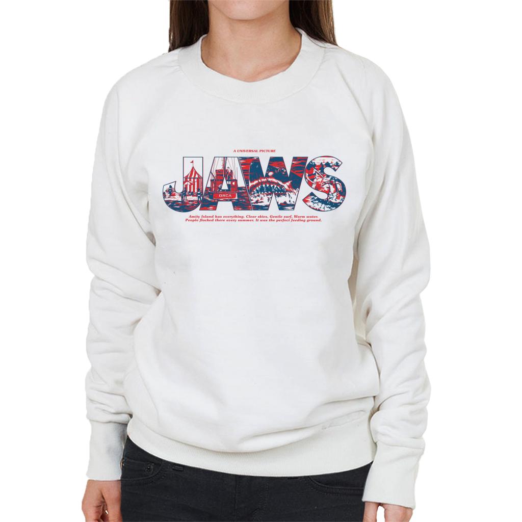 Jaws Amity Island Has Everything Women's Sweatshirt-ALL + EVERY