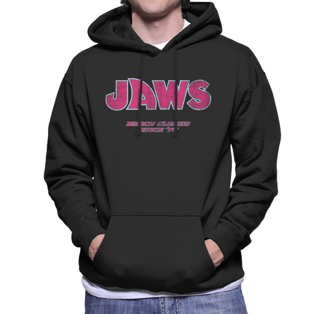 Jaws Beach Closed Since 76 Men's Hooded Sweatshirt-ALL + EVERY