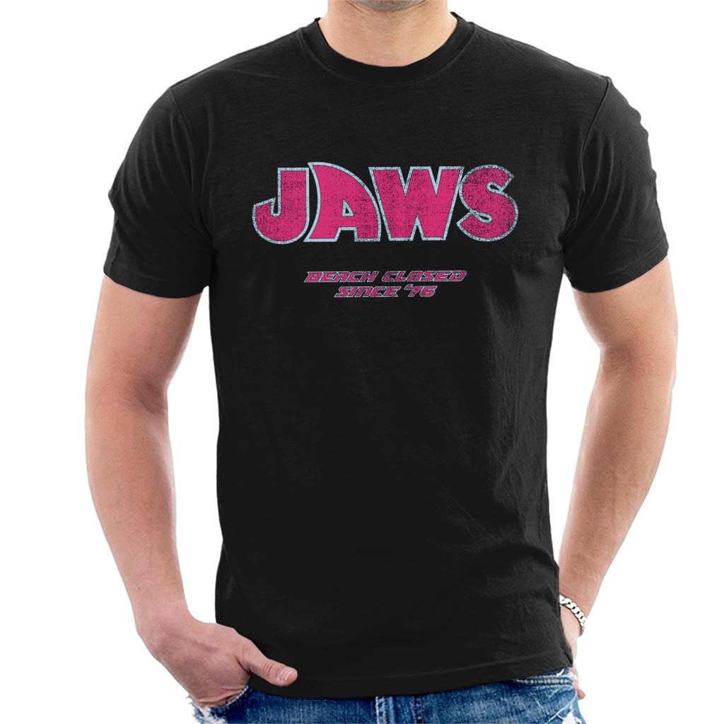 Jaws Beach Closed Since 76 Men's T-Shirt-ALL + EVERY