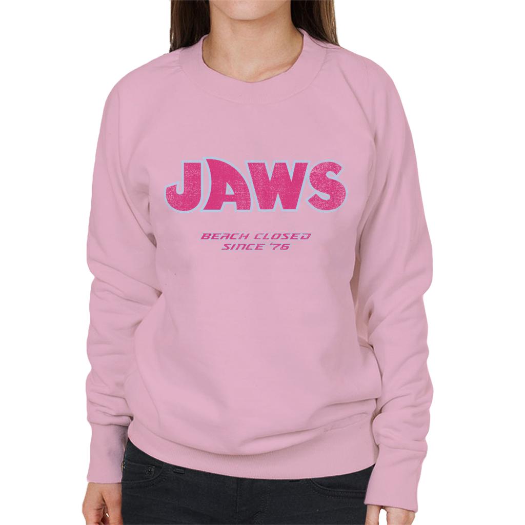 Jaws Beach Closed Since 76 Women's Sweatshirt-ALL + EVERY