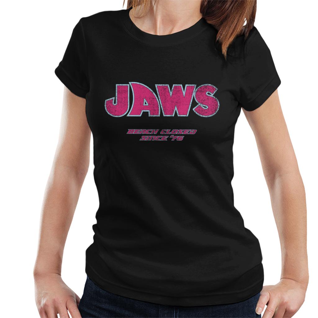 Jaws Beach Closed Since 76 Women's T-Shirt-ALL + EVERY