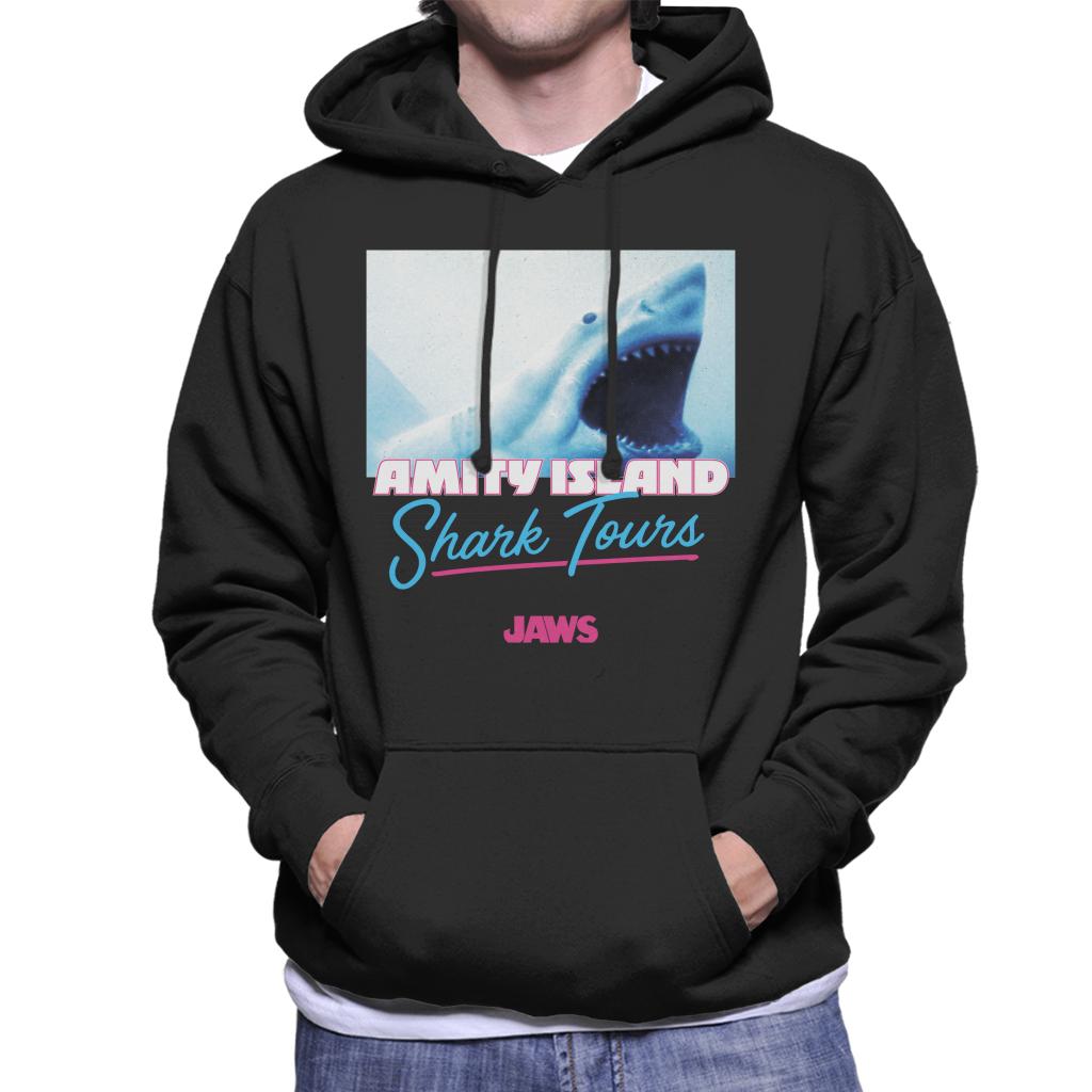 Jaws Amity Island Shark Tours Men's Hooded Sweatshirt-ALL + EVERY