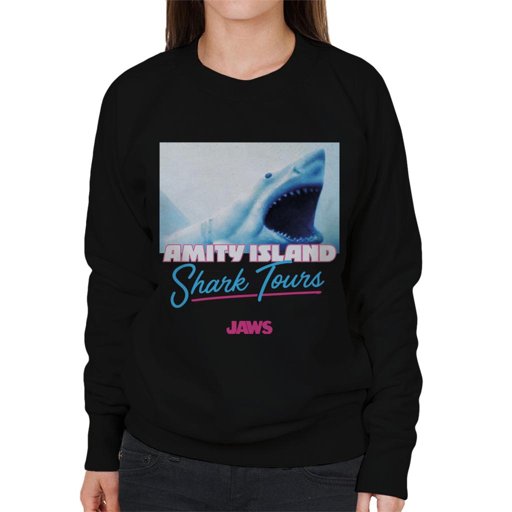 Jaws Amity Island Shark Tours Women's Sweatshirt-ALL + EVERY