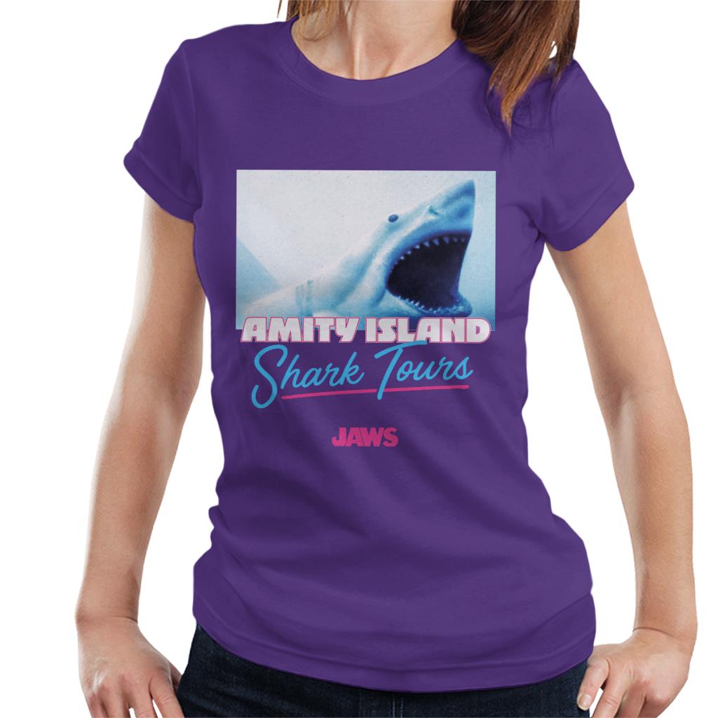 Jaws Amity Island Shark Tours Women's T-Shirt-ALL + EVERY