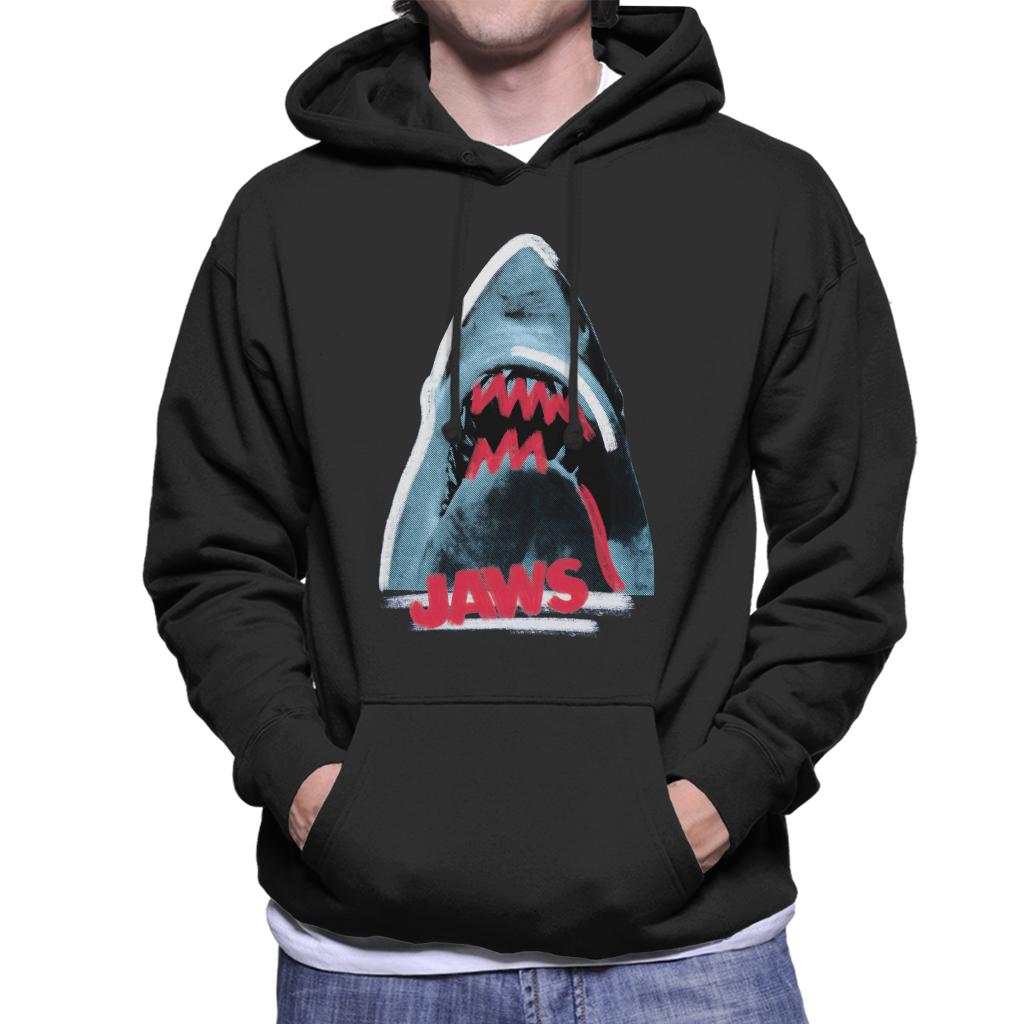 Jaws Red Teeth Men's Hooded Sweatshirt-ALL + EVERY