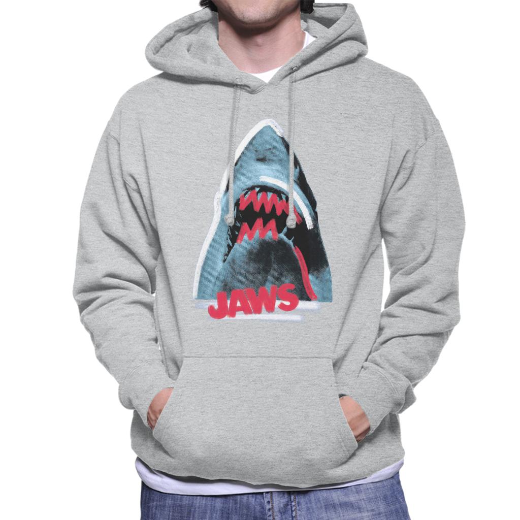 Jaws Red Teeth Men's Hooded Sweatshirt-ALL + EVERY