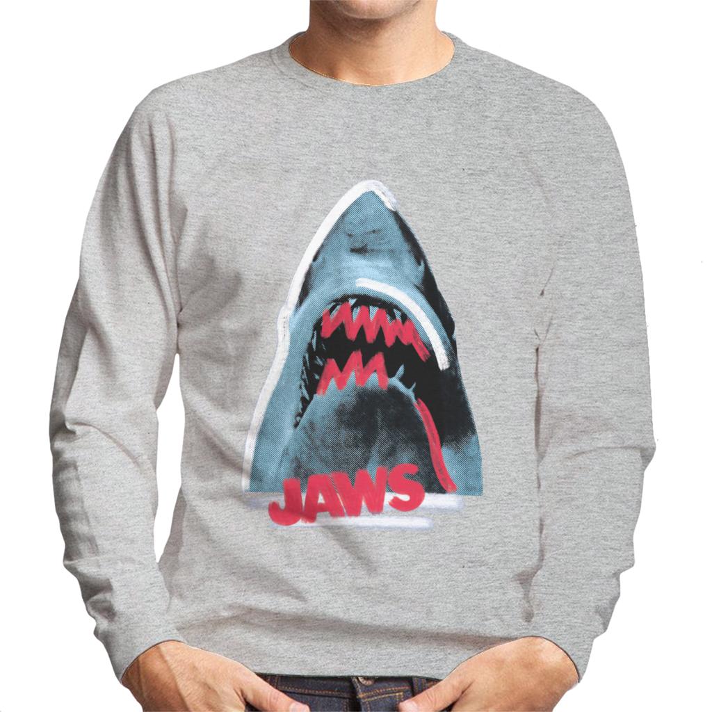 Jaws Red Teeth Men's Sweatshirt-ALL + EVERY