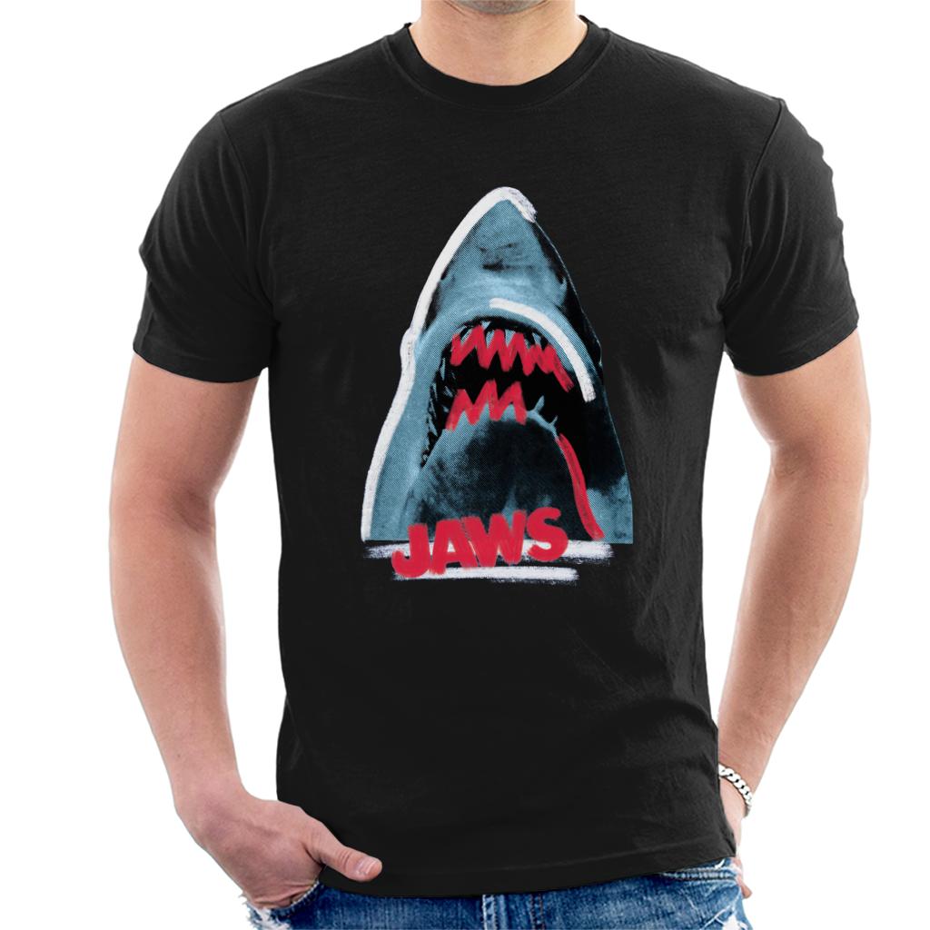 Jaws Red Teeth Men's T-Shirt-ALL + EVERY