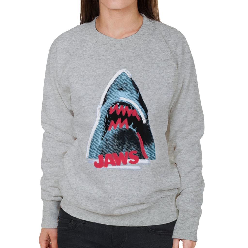 Jaws Red Teeth Women's Sweatshirt-ALL + EVERY