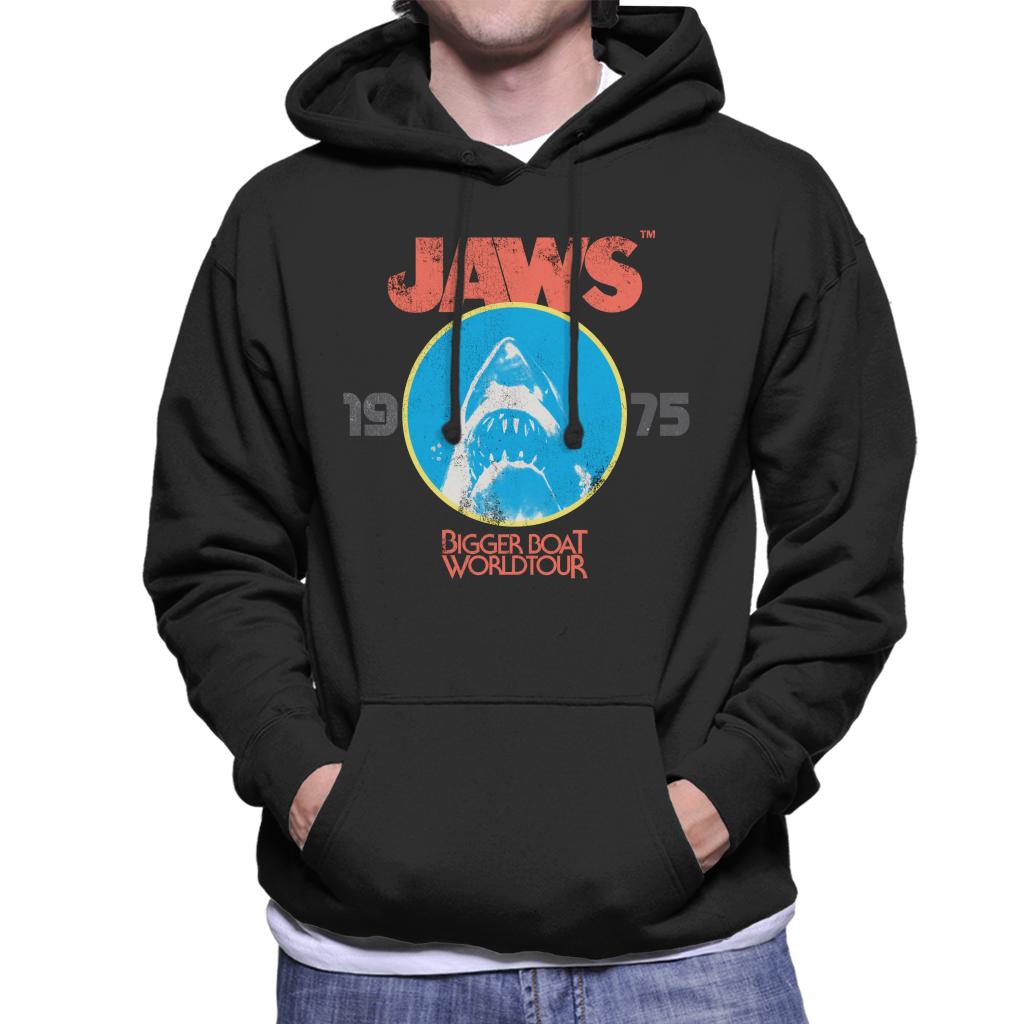 Jaws Bigger Boat World Tour Men's Hooded Sweatshirt-ALL + EVERY