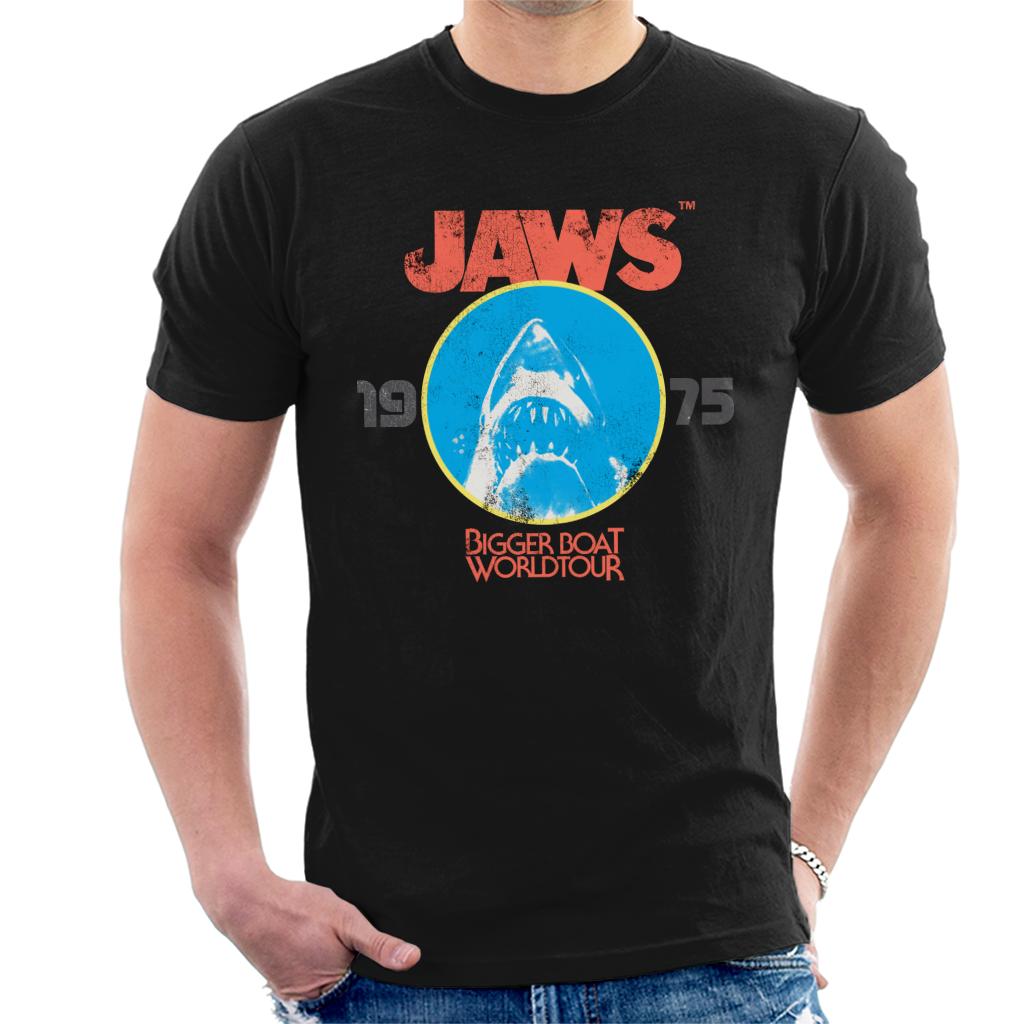 Jaws Bigger Boat World Tour Men's T-Shirt-ALL + EVERY